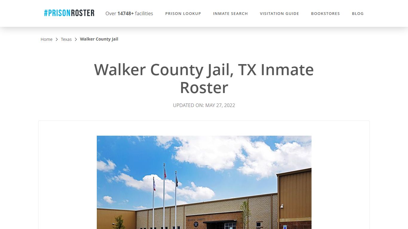 Walker County Jail, TX Inmate Roster - Inmate Locator